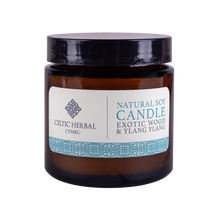 Load image into Gallery viewer, Celtic Herbal - Exotic Wood and Ylang Ylang Natural Soy Candle 100g