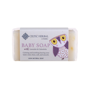 Celtic Herbal - Baby Soap with Lavender & Calendula - Lavender & Calendula essential oils are anti inflammatory, antibacterial, antiseptic